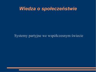 Wiedza o społeczeństwie