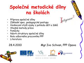 Společné metodické dílny na školách