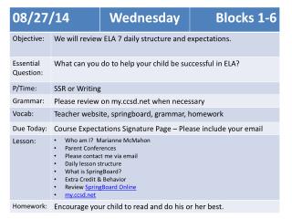 English Language Arts 7 Accelerated
