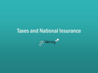 Taxes and National Insurance