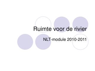 Ruimte voor de rivier