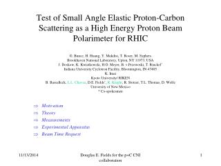 Motivation Theory Measurements Experimental Apparatus Beam Time Request