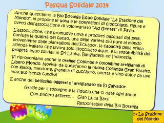 Pasqua Solidale 2014