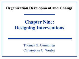 Organization Development and Change