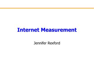 Internet Measurement