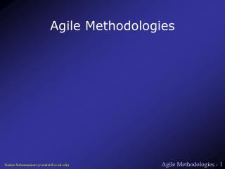 Agile Methodologies