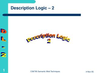 Description Logic – 2