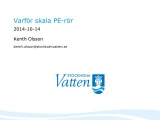 Varför skala PE-rör