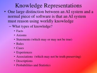 Knowledge Representations