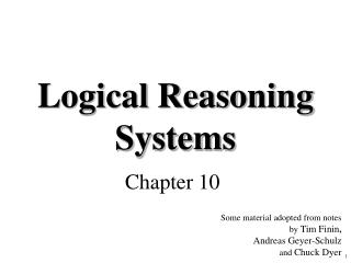 Logical Reasoning Systems