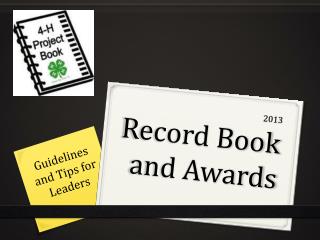 2013 Record Book and Awards
