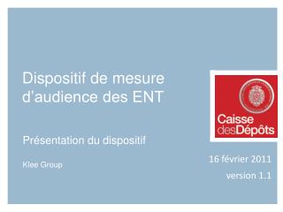 Présentation du dispositif Klee Group