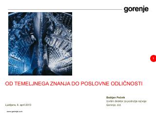 OD TEMELJNEGA ZNANJA DO POSLOVNE ODLIČNOSTI