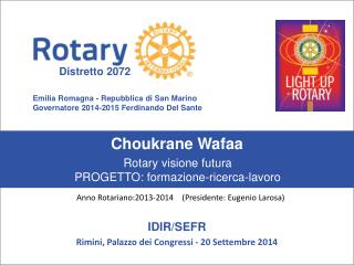 SEMINARIO ISTRUZIONE SQUADRA DISTRETTUALE Repubblica di San Marino, 22 Febbraio 2014