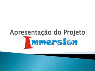 Apresentação do Projeto