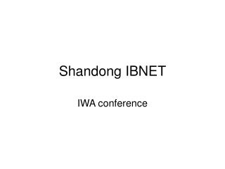 Shandong IBNET