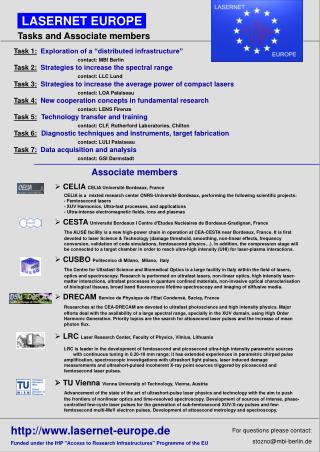 Associate members CELIA CELIA Universitè Bordeaux, France