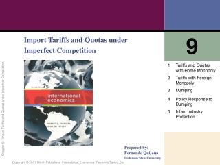 Import Tariffs and Quotas under Imperfect Competition