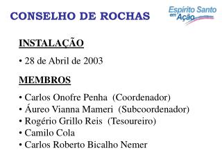 CONSELHO DE ROCHAS