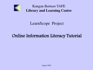 Kangan Batman TAFE Library and Learning Centre