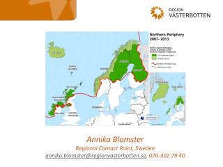 Svenska regionala inspel till kommande NPP 2014-2020