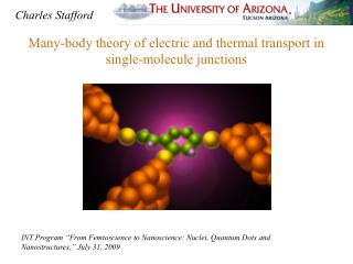 Many-body theory of electric and thermal transport in single-molecule junctions