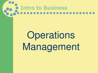 Intro to Business