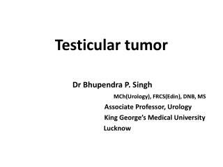 Testicular tumor