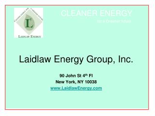 Laidlaw Energy Group, Inc.