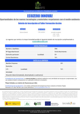 Eco-innovación para una Edificación y Rehabilitación sostenible