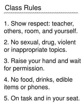Class Rules