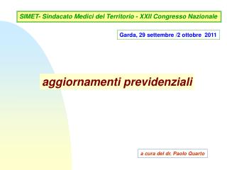 Garda, 29 settembre /2 ottobre 2011