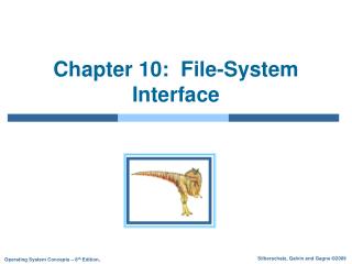 Chapter 10: File-System Interface