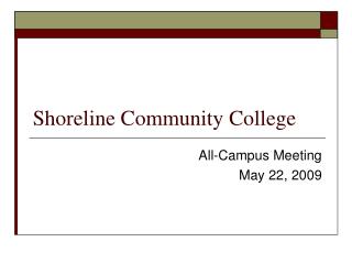 Shoreline Community College