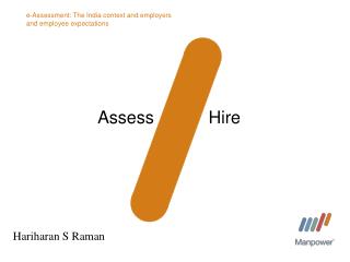 e-Assessment: The India context and employers and employee expectations