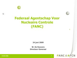 Federaal Agentschap Voor Nucleaire Controle (FANC)