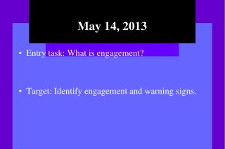 May 14, 2013