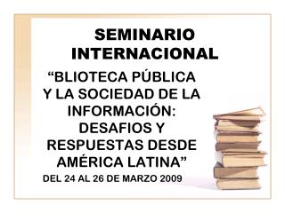 SEMINARIO INTERNACIONAL