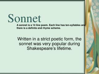 Sonnet