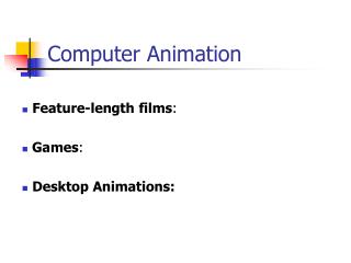 Computer Animation