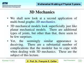 3D Mechanics