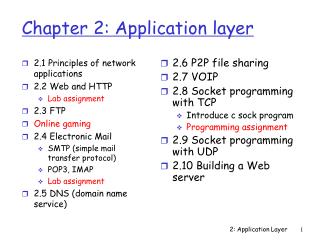 Chapter 2: Application layer