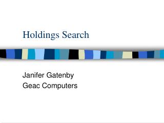 Holdings Search