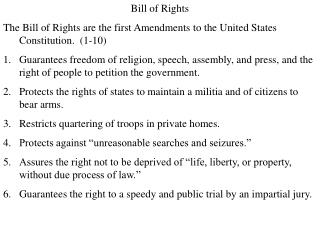 Bill of Rights