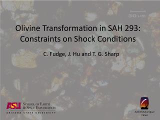 Olivine Transformation in SAH 293: Constraints on Shock Conditions