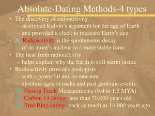 Absolute-Dating Methods-4 types