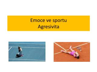 Emoce ve sportu Agresivita