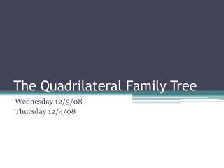 The Quadrilateral Family Tree