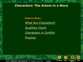 What Are Characters? Qualities Count Characters in Conflict Practice