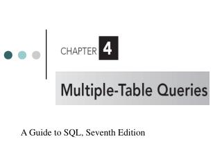 A Guide to SQL, Seventh Edition